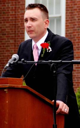 Guest speaker Bill Sweet, representing the Tuxedo Chamber of Commerce, told the graduates þÄúWe succeed because we take care of one another.þÄù He added, þÄúThis town needs young people.þÄù