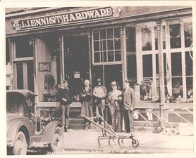 The JJ Ennist Hardware Store on Vineyard Avenue circa 1935.