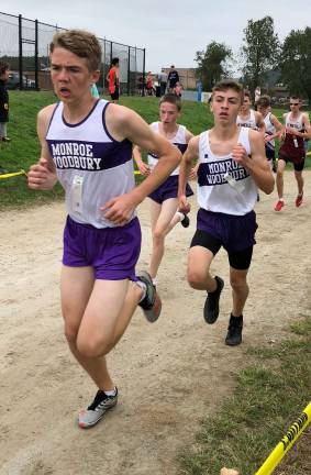 Photo provided by Patrick Brown Kajetan Leitner, pictured here during the cross country season, has been named the Monroe-Woodbury "Athlete of the Week" for his efforts on the varsity indoor track team.