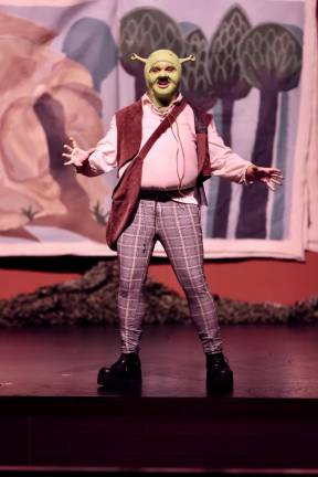 Tyler Landusky was outstanding as Shrek.