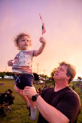 The Annual Monroe Fireworks took place on July 3, 2026, despite ominous clouds, thunder, and lighting. The sky opened for a beautiful sunset before setting spectacularly prior to blastoff. Photos by Sammie Finch