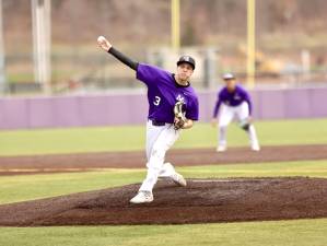 Braeden Burke became the Crusaders all time strikeout leader.
