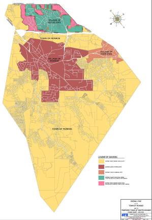 The Orange County Legislature is reviewing the proposal to create the Town of North Monroe. A petition with more than 2,400 signatures was filed in August, requesting that those residents living north of Route 17 secede from Town of Monroe to form their own municipality. If the County Legislature approves the plan, residents in the affect area would vote on the issue in November.