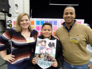‘Strengthening Families’ 2018 program participants Kate, Eric and Eric Jr. Durkins.