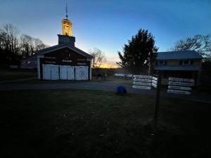 Museum Village at night.