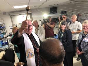 Timothy Cardinal Dolan, Archbishop of New York, led the dedication and blessing of the new temporary Emergency Department at Bon Secours Community Hospital.