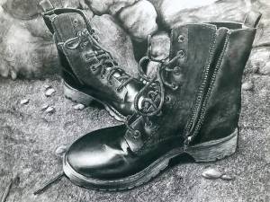 Monroe-Woodbury High School student Lisa Conklin was awarded the Grand Prize in U.S. Rep. Sean Patrick Maloney’s the Congressional Art Competition for her charcoal drawing entitled “Boots.” The art will be displayed in the U.S. Capitol in Washington, D.C., for the next year.