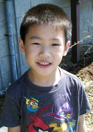 Tyler Lee, a prize-winner in the 5-7 year-old category.
