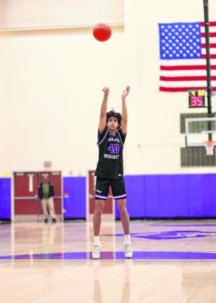 Jankarlos Mendoza, #40, kept the Crusaders alive when he his two free throws with :10 left in the game.