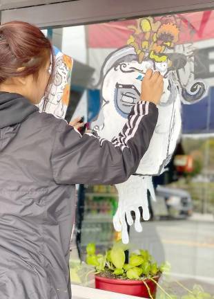 Art students give Downtown Monroe that Halloween edge