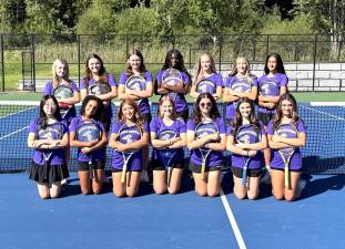 The Monroe-Woodbury High School girls tennis team