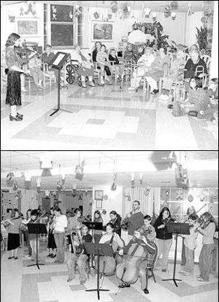 Residents enjoy holiday performance by students
