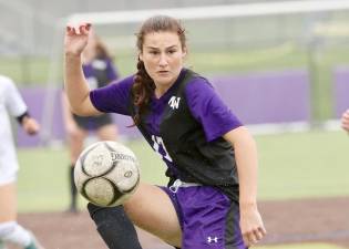 Faith Welsh, #17, had 2 assists in the semi finale match