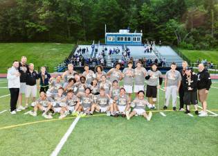 The 2026 Section 9 Lacrosse Champion Crusaders.