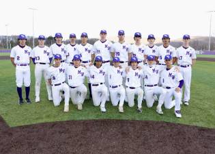 The Monroe-Woodbury Crusaders varsity baseball team.