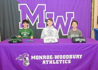 L-R: Nick Almeida-Manhattan University, Gavin Catherwood-Stony Brook University, and Lucas Ortiz-Binghamton University.