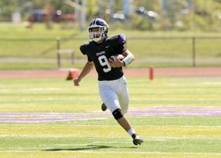 James Mastropolo, #9, scored on a 31 Yd touchdown run in the third quarter.