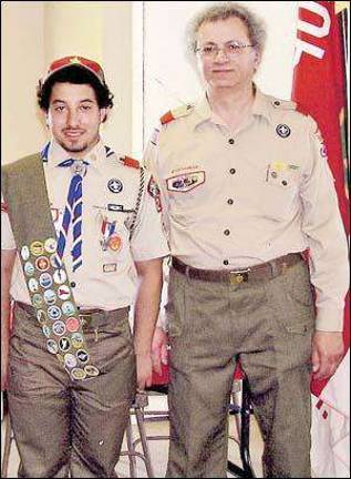 Timothy Montalvo of Troop 240 earns his Eagle Scout Award