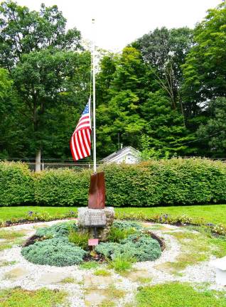 The 9/11 monument in Stanhope. Photo by Maria Kovic.