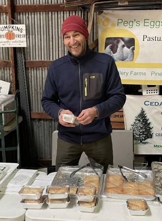 Among the new vendors at the Lakeside Farmers Market in Greenwood Lake this year will be Alex Kesso, owner of Kesso Greek Foods, purveyors of Greek strained yogurt, spanakopita, tiropita and baklava. Photos by Peter Lyons Hall.