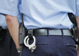 Monroe Village Police spoke about their call to a town meeting.