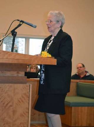 Reni Schustermann speaks about her experience taking refuge in Shanghai during World War II at the Yom HaShoah commemoration.