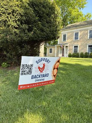 Yard signs have been popping up in the village.