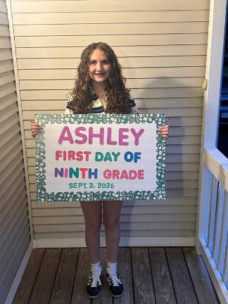 Ashley McHugh, grade 9, Monroe-Woodbury High School.