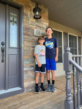 Joshua, 6th grade and Jacob, 8th grade at MW Middle School.