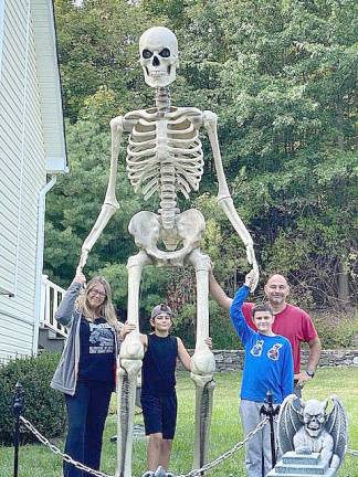 The Katsebanis family of Highland Lake Estates in Highland Mills: Mom and Dad, Denise and Chris, and sons Gabriel and Christian. The Big Guy was not identified.