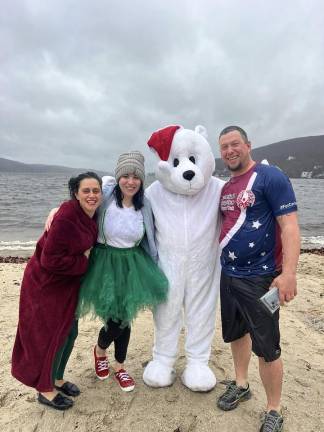 Scenes from last year’s Special Olympics Polar Plunge in Greenwood Lake.