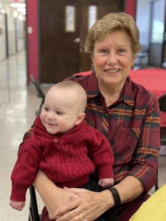 Diane Crowley, retired Navy nurse commander, with grandson Dante (Photo provided)