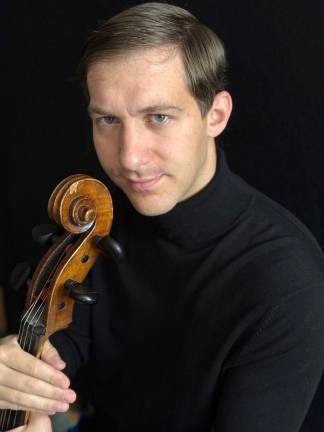 Cellist Alex Prizgintas to perform ‘Songs of Patriotism, Protest and Praise’ at the Woodbury Public Library on June 28.