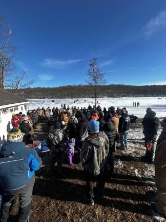 176 anglers were met with blue skies and freezing temps for this year’s Ice Fishing Derby at Walton Lake. Photos provided.