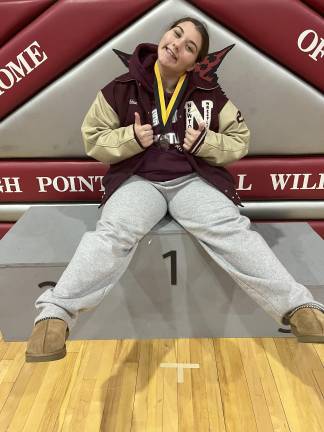 Girls on the field, ice, mat