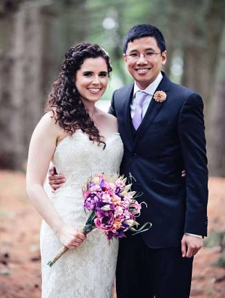 Alicia Brancato and Michael Kwan are wed