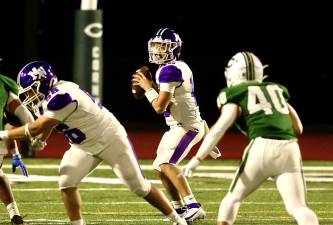 Crusader quarterback James Rodriguez hit 10 out of 17 passes for 128 yards and one touchdown.