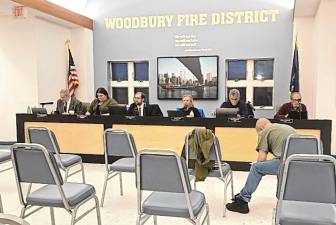 L-R: Mayor Andrew Giacomazza, Village Clerk Jessica McClennan, Trustee Matthew Fabbro, Trustee Susan Fries-Ciriello, Trustee Victor Ferrarelli, and Trustee James Freiband.