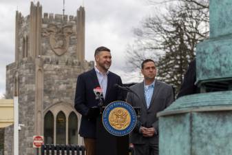 Congressman Pat Ryan and County Executive Steve Neuhaus. Photo provided.