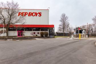The vacant warehouse in the Chester Industrial Park.