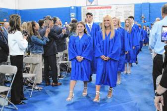 The Class of 2024 enters the commencement ceremony at Pope John XXIII Regional High School in Sparta on June 3. (Photos provided)