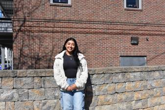 Jessica in Goshen in April, four months before she expects to head off for basic training. (Photo by Becca Tucker)