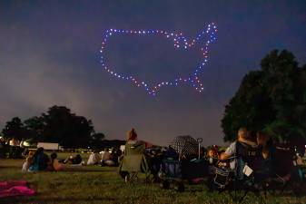 The Annual Monroe Fireworks took place on July 3, 2026, despite ominous clouds, thunder, and lighting. The sky opened for a beautiful sunset before setting spectacularly prior to blastoff. Photos by Sammie Finch