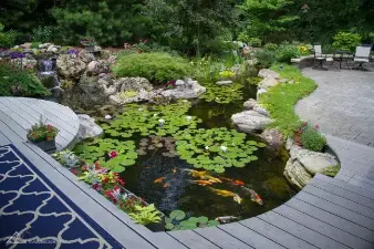 One of many water features to see during this year’s Water Garden &amp; Pond Tour, hosted by Garden State Koi.