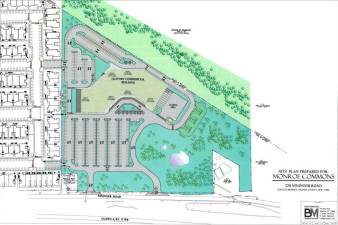 The site plan for Monroe Commons at 220 Nininger Road.