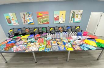 Fifty backpacks donated