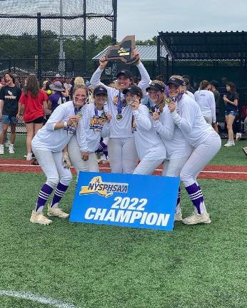 Monroe-Woodbury Crusaders left the New York State softball championship with gold medals last weekend.