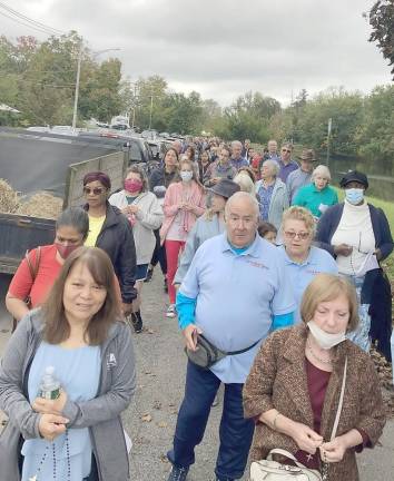 Participant Eileen Collopy of Central Valley said she hoped the procession would “promote the power of prayer that our country once had, and so desperately needs.”