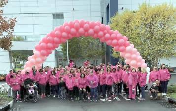 Mediacom this year hosted its own breast cancer awareness walk at Mediacom Park in Blooming Grove on Sunday, Oct. 20, for more than 100 employees and invited guests. The event helped raise more than $10,000 for breast cancer research for the American Cancer Society.