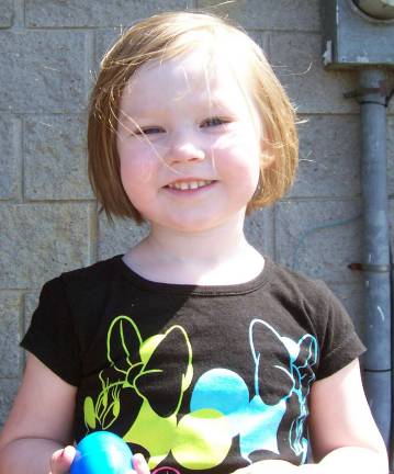 Kylie Bailey was a prize-winner among 3 to 4 year-olds.